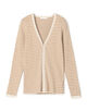 ギザコットンリブ Vネックカーディガン