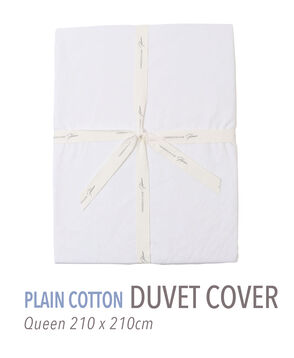 プレーンコットン 掛布団カバー（クイーン）