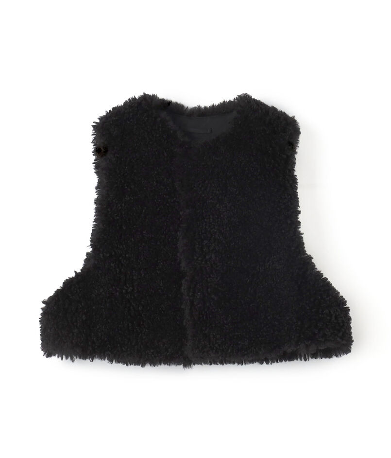HYKE FAUX SHEARLING VEST