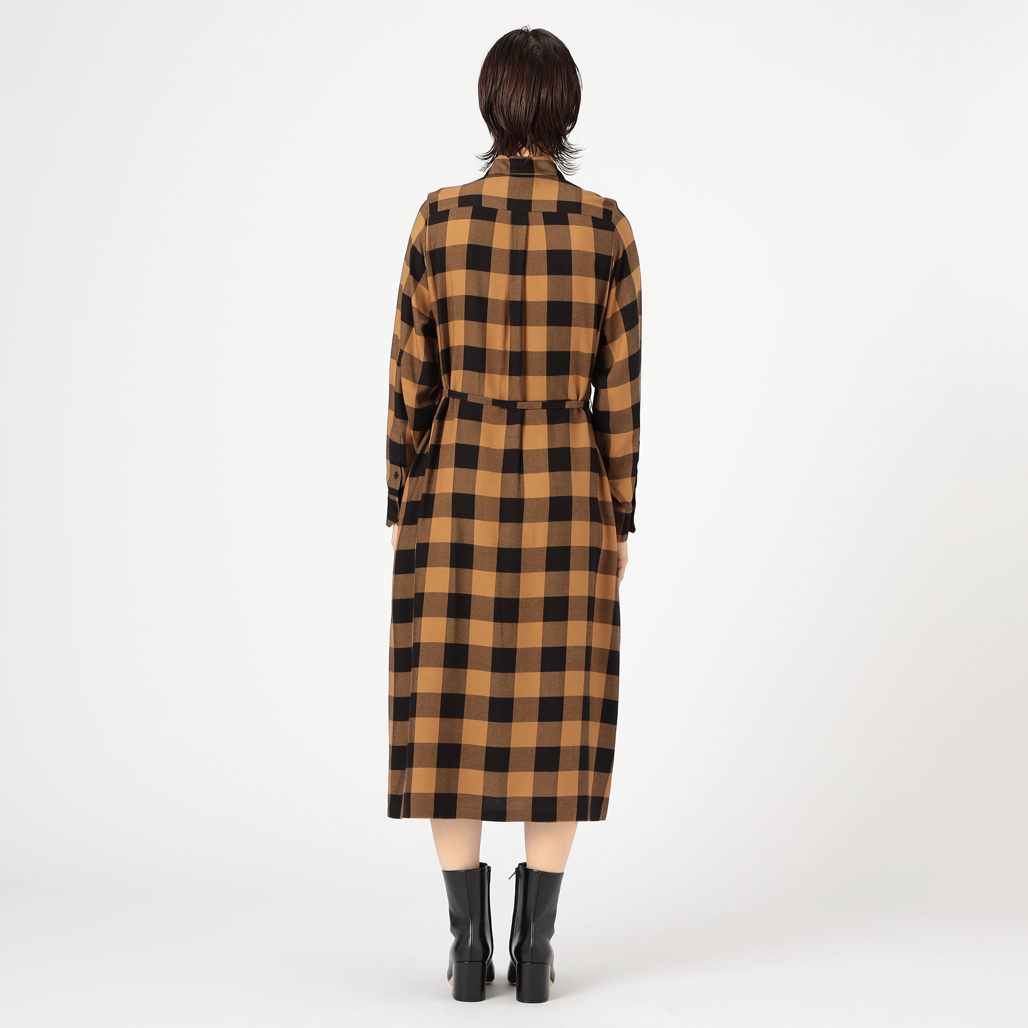 HYKE RAYON PLAID DRESS｜トゥモローランド 公式通販