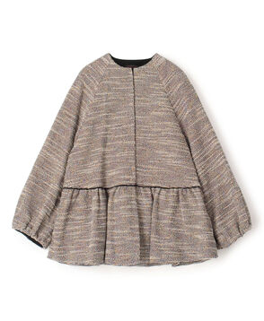 ファンシーニット ペプラムジャケット