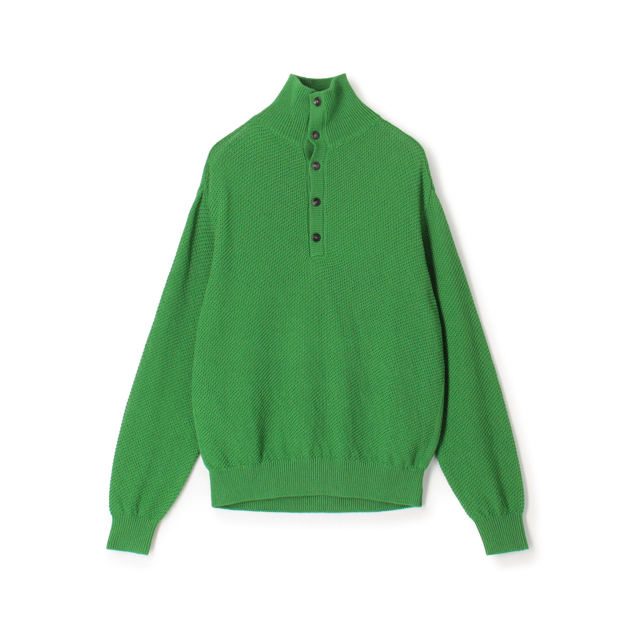 TOMORROWLAND tricot ギマコットンニット スタンドカラープルオーバー