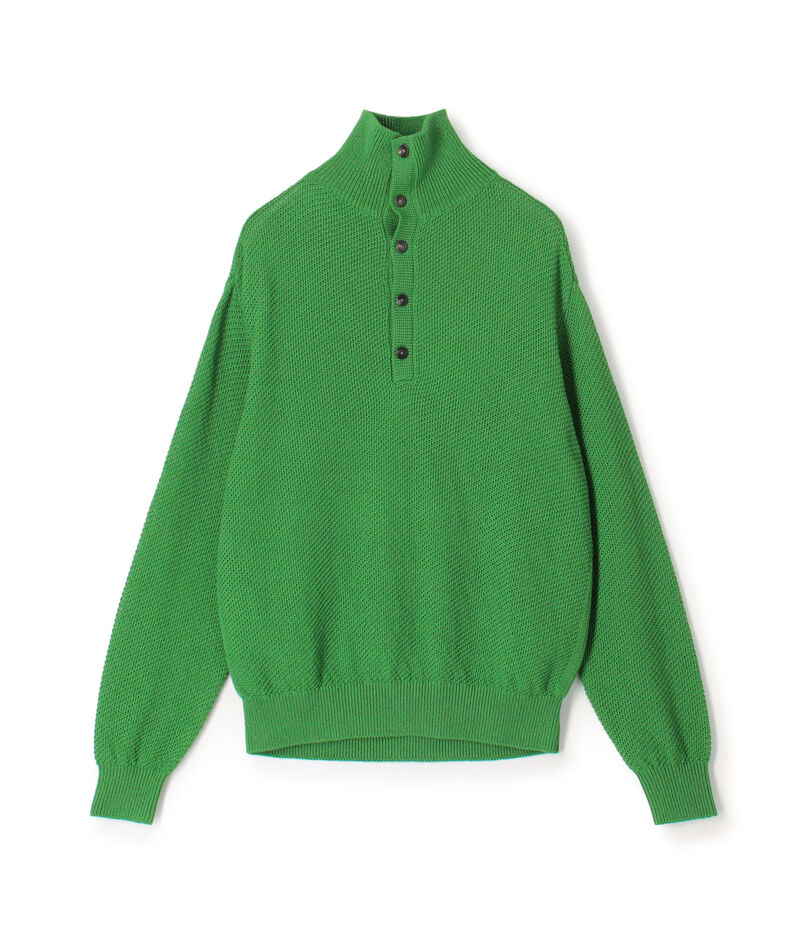 TOMORROWLAND tricot ギマコットンニット スタンドカラープルオーバー