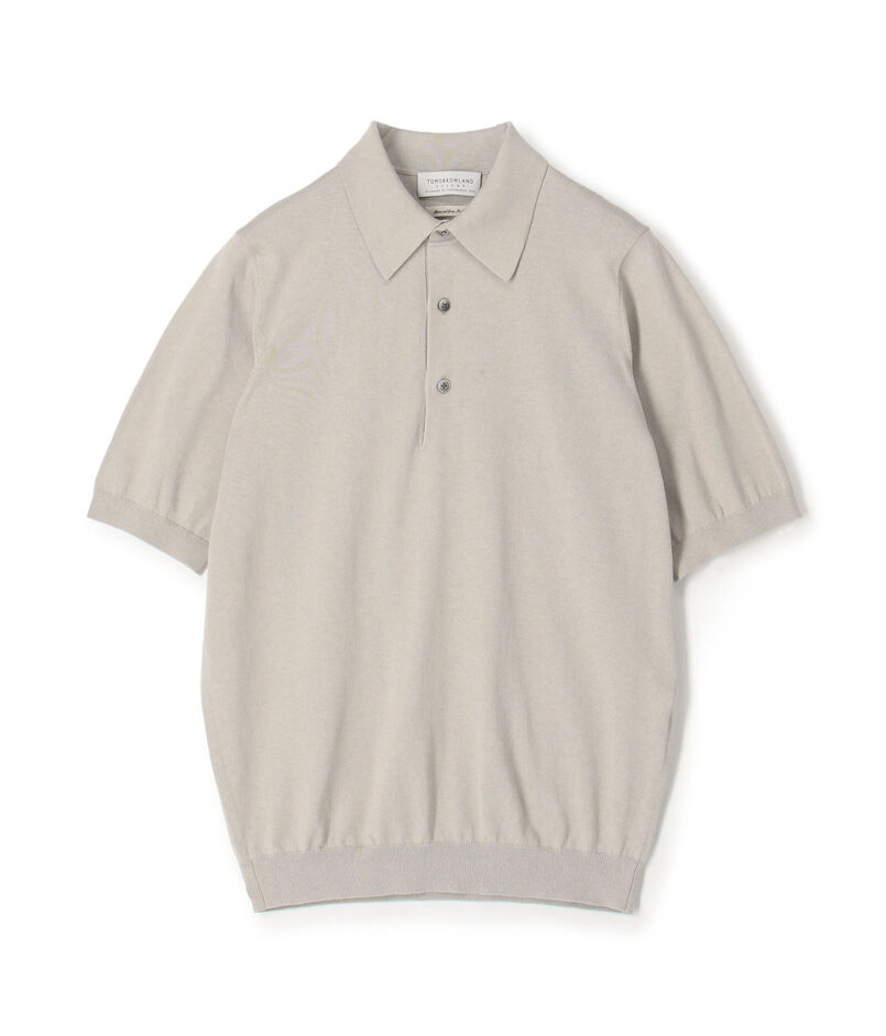 TOMORROWLAND tricot シルクコットン 半袖ニットポロシャツ SESIA