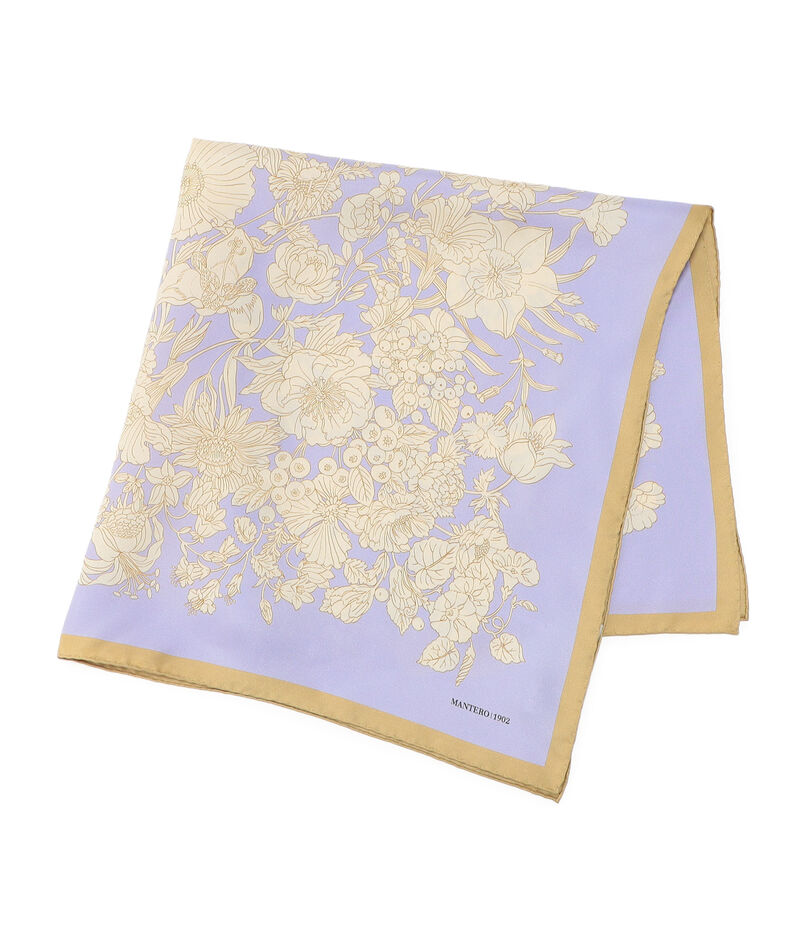 MANTERO 1902 MIDNIGHT FLEUR シルクスカーフ