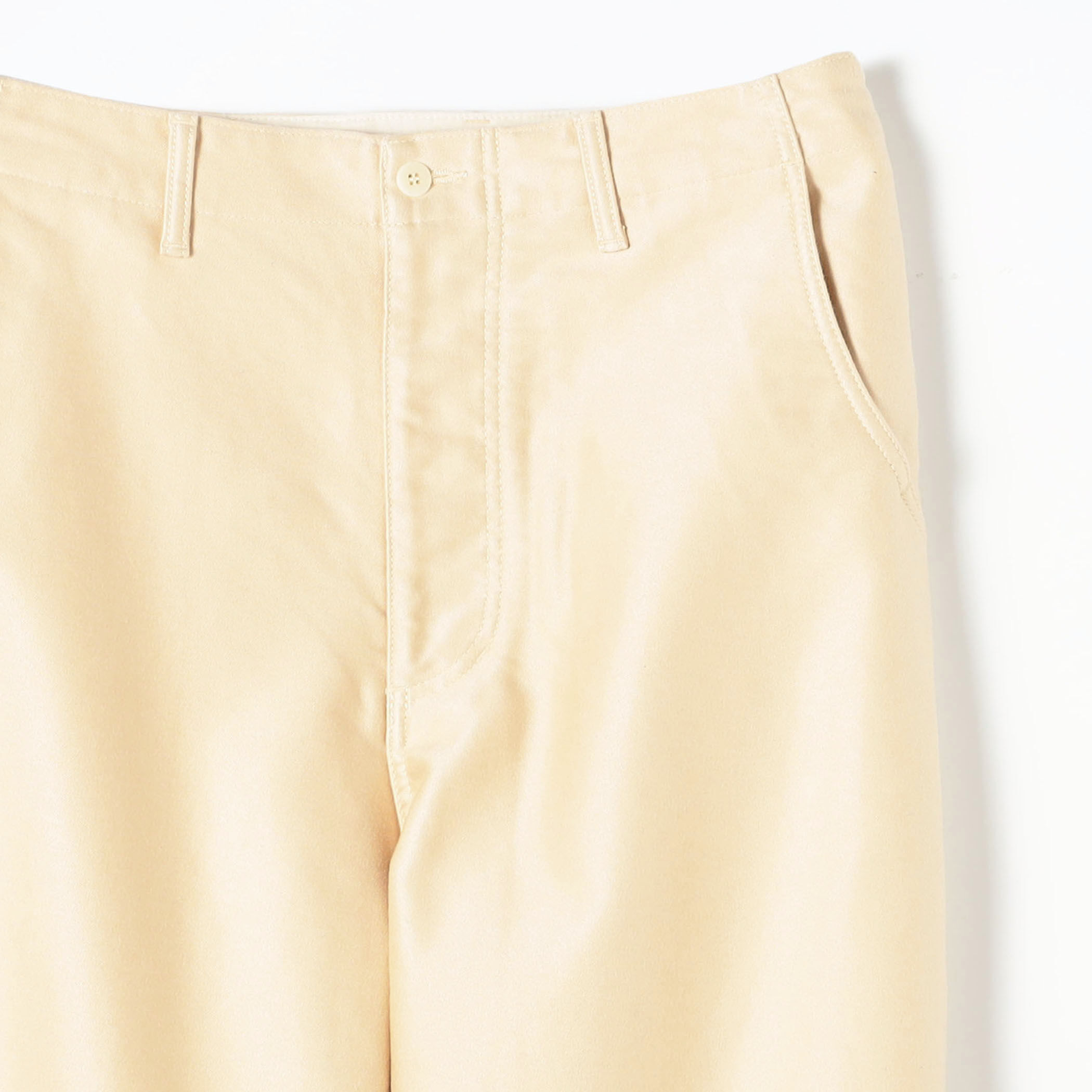 シーアイランドコットンモールスキン ストレートパンツ