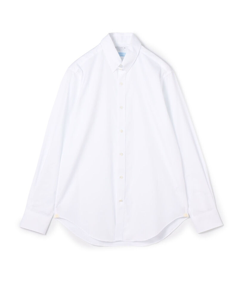 120/2コットン タブカラー ロングスリーブドレスシャツ ALMO