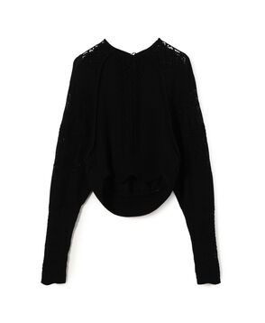 Mame Kurogouchi Lace Knitted Top