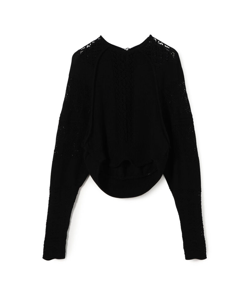 Mame Kurogouchi Lace Knitted Top