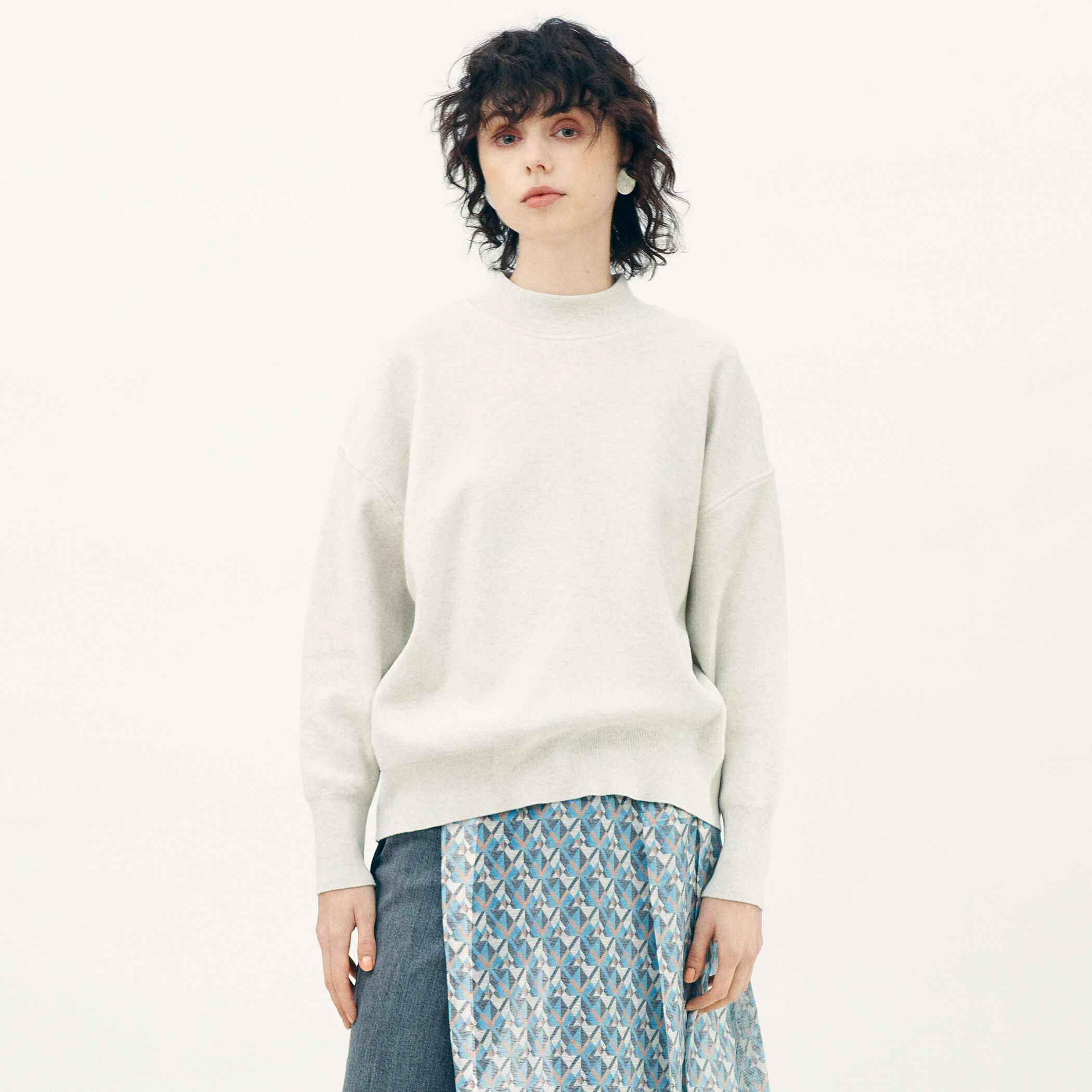 コットンスムース ビルドネックプルオーバー｜トゥモローランド 公式通販