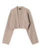 リサイクルカシミヤ クロップド丈カーディガン WRBC2623