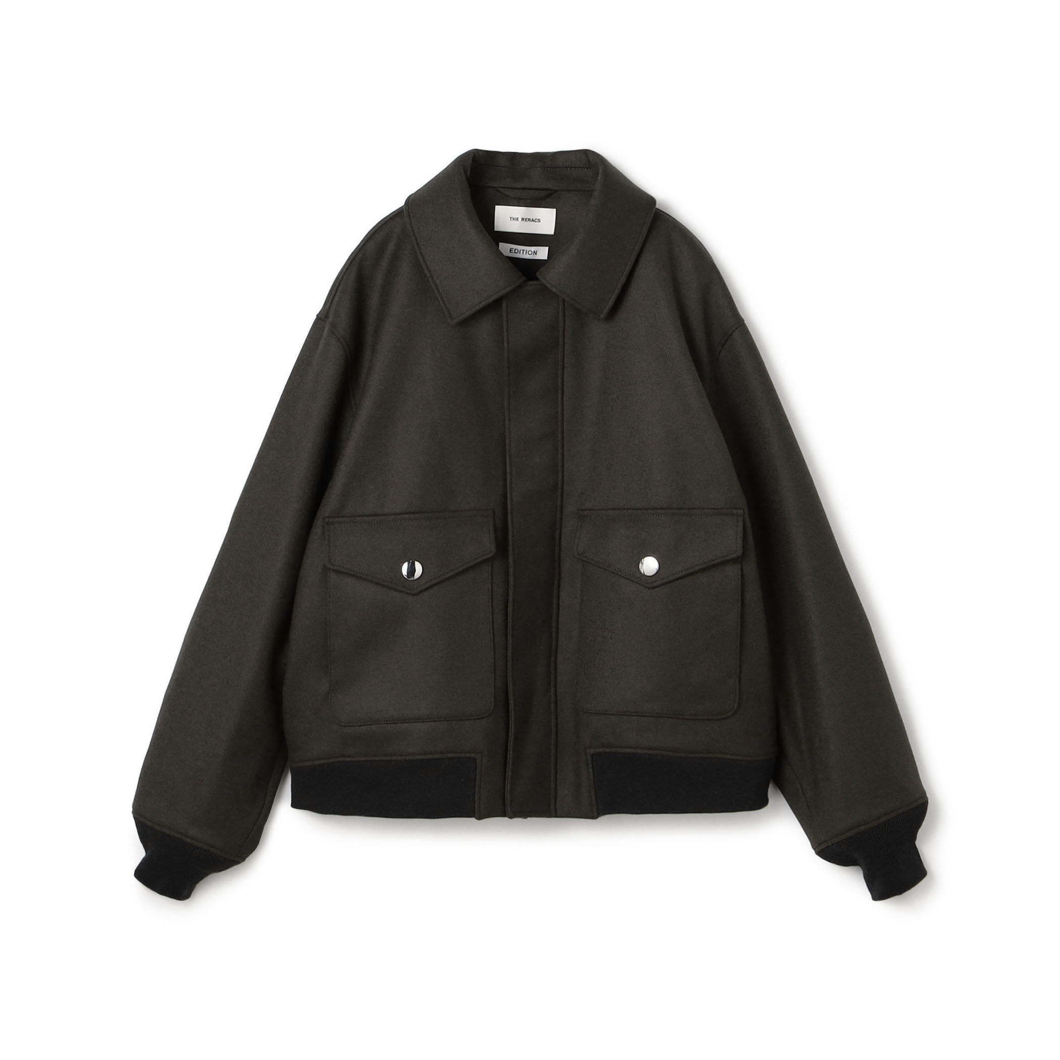 THE RERACS A2 フライトジャケット 別注】THE RERACS × Edition A2 JACKET M ウールメルトンブルゾン