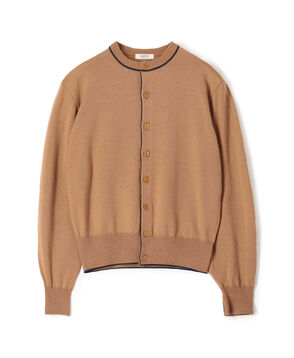 プレーンウール クルーネックカーディガン