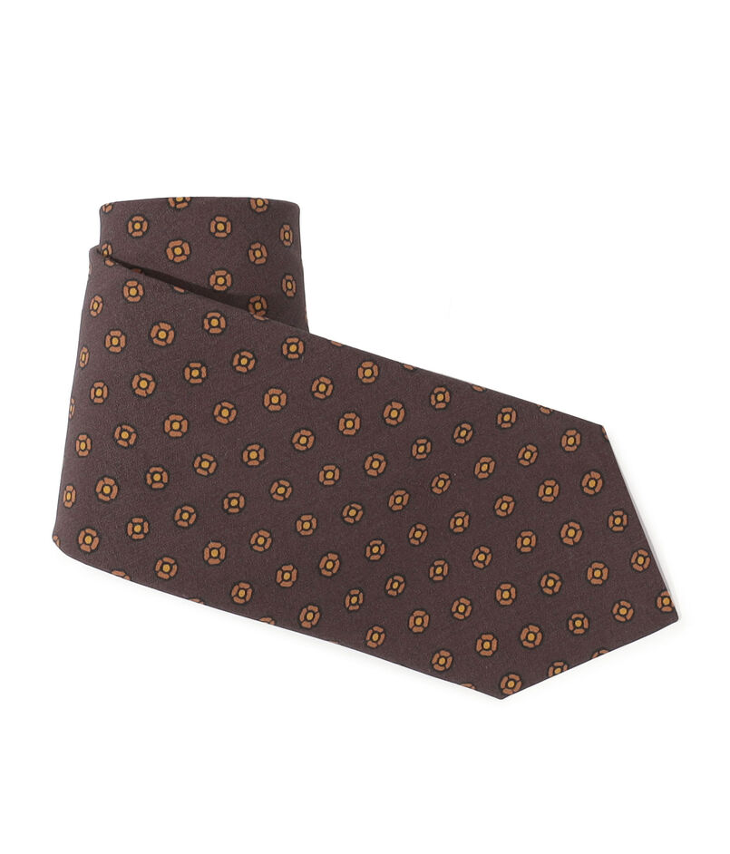 Bleck シルクプリント 小紋柄ネクタイ