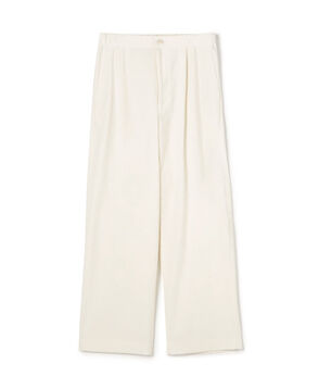 ■コットンコーデュロイ タックストレートパンツ