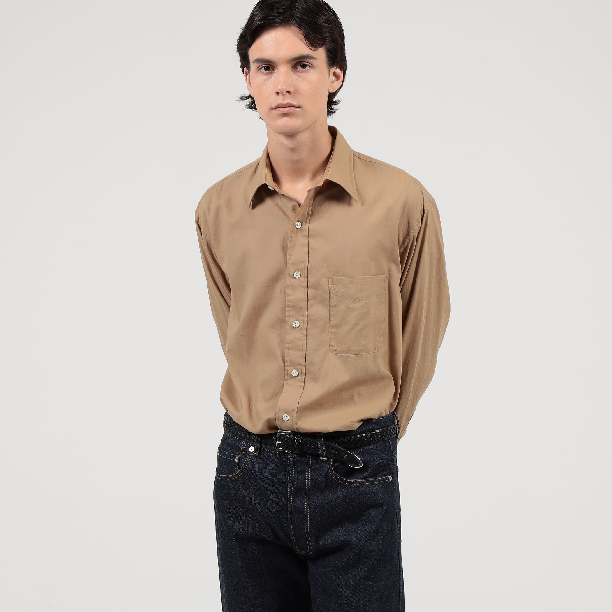 □コットンフランネルビエラ ロングスリーブシャツ ALBINI