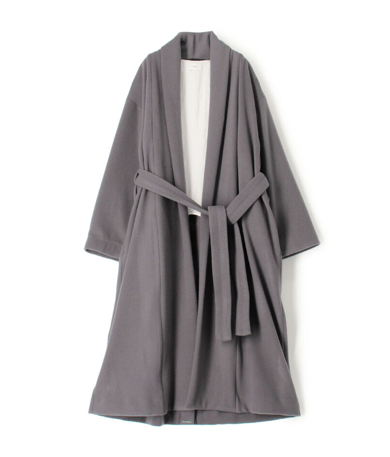 ■【別注】ATON GOWN HEAVY ROYAL FLEECE コート