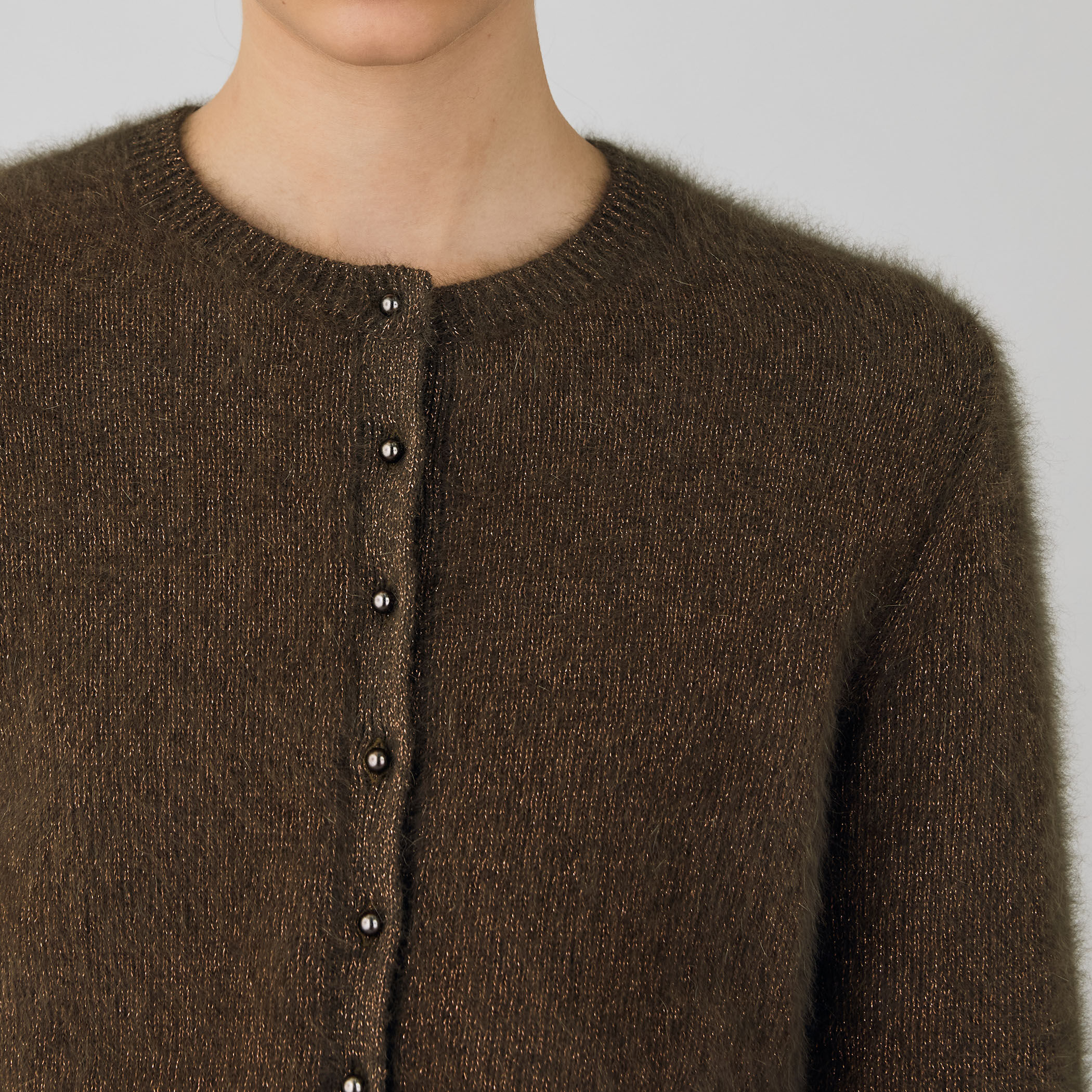 フォックスカシミヤ クルーネックカーディガン｜トゥモローランド 公式通販