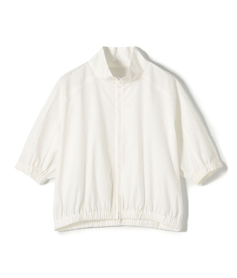 edition pourell コットンレース クロップドブラウス