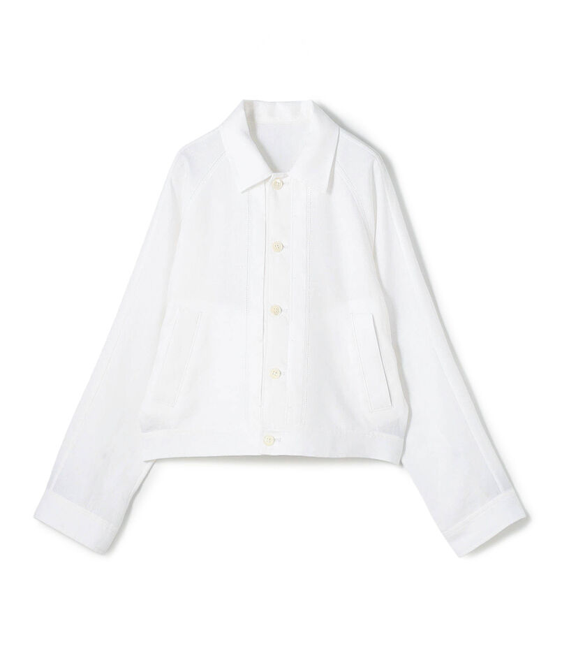 フレンチリネン プリーテッドジャケット