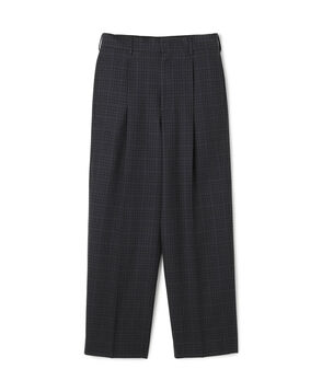 ウールマルチチェック スラックス