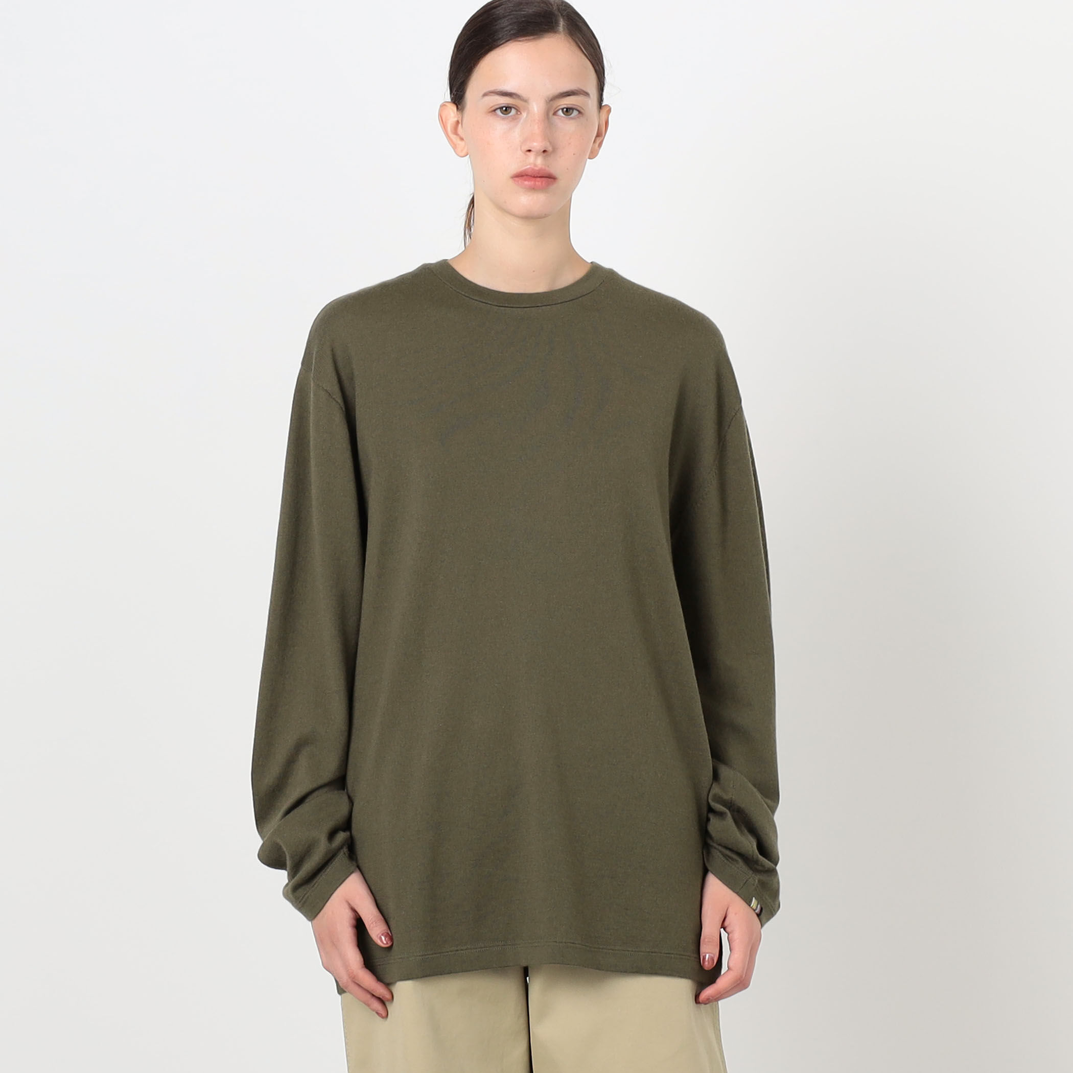 extreme cashmere rock ロングスリーブ ニットTシャツ