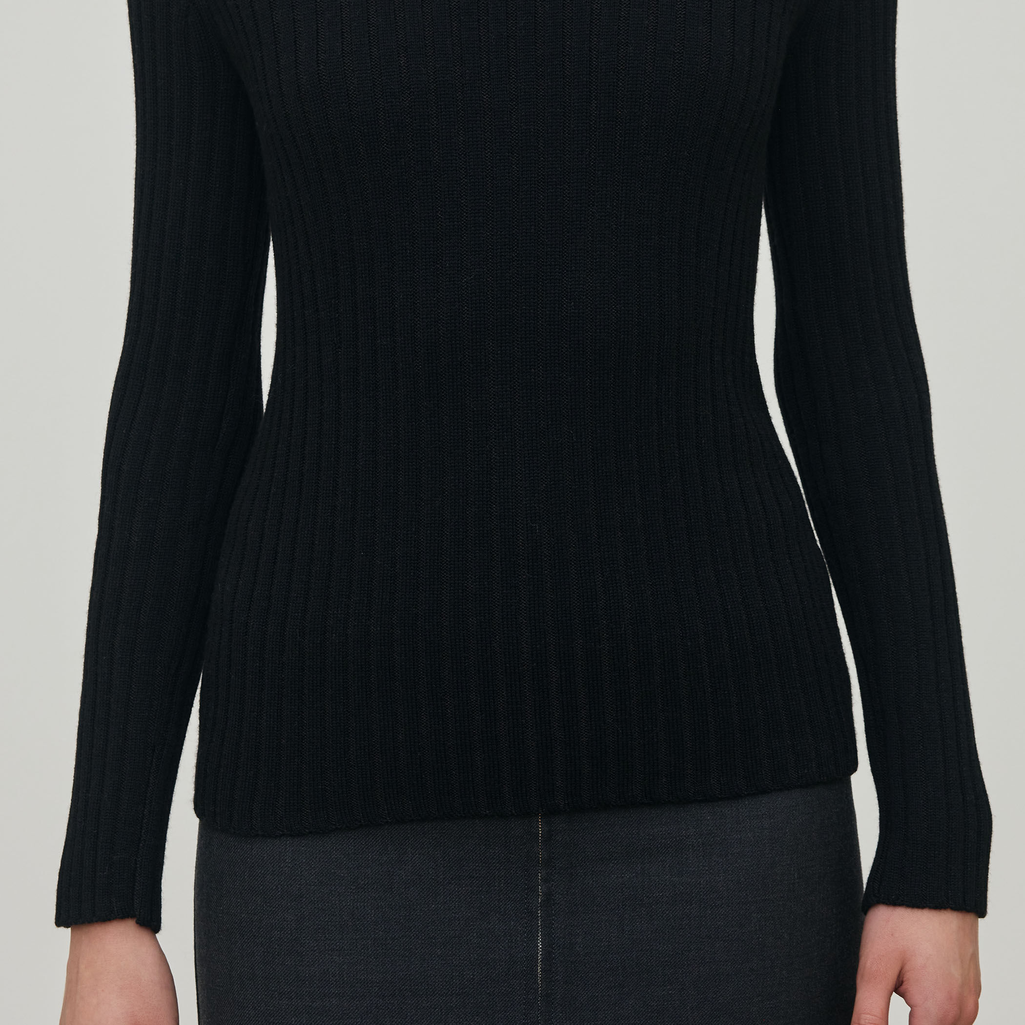 ウールリブ ハイネックプルオーバー｜トゥモローランド 公式通販