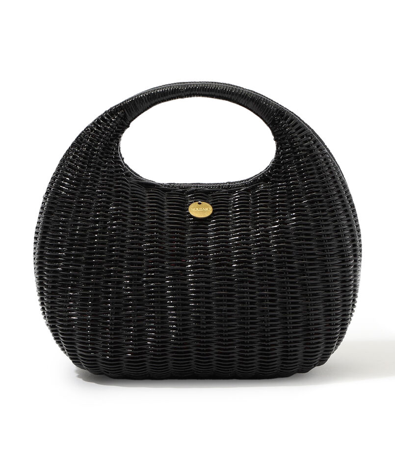 SOULEIADO ラタン ラウンドバッグ