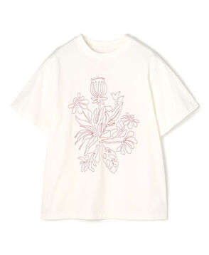 ボタニカルエンブロイダリー Tシャツ