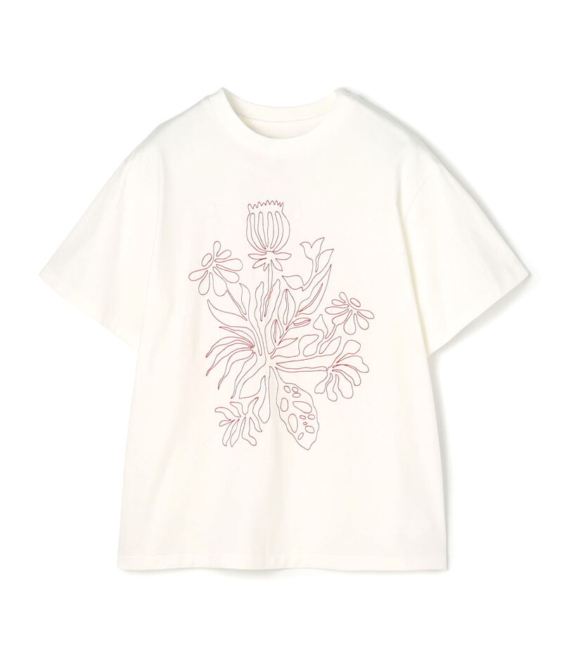 ボタニカルエンブロイダリー Tシャツ