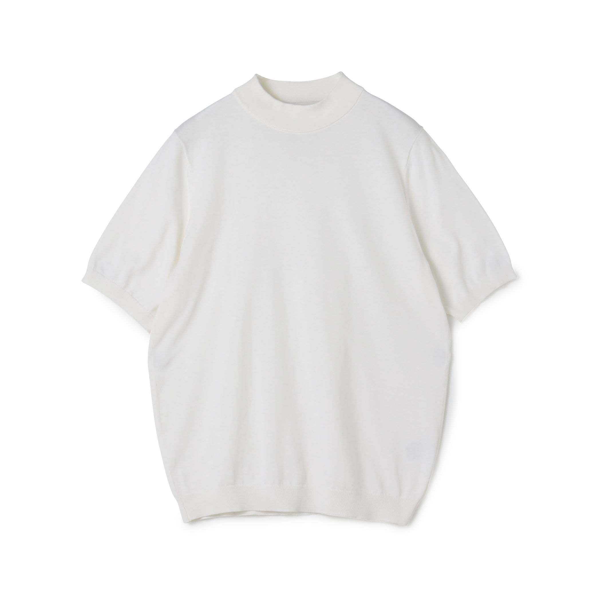 TOMORROWLAND tricot シルクコットン モックネックプルオーバーニット