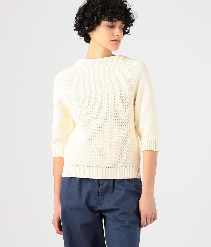 YURI + PARK artigiano JUNE-OG ハーフスリーブニット  