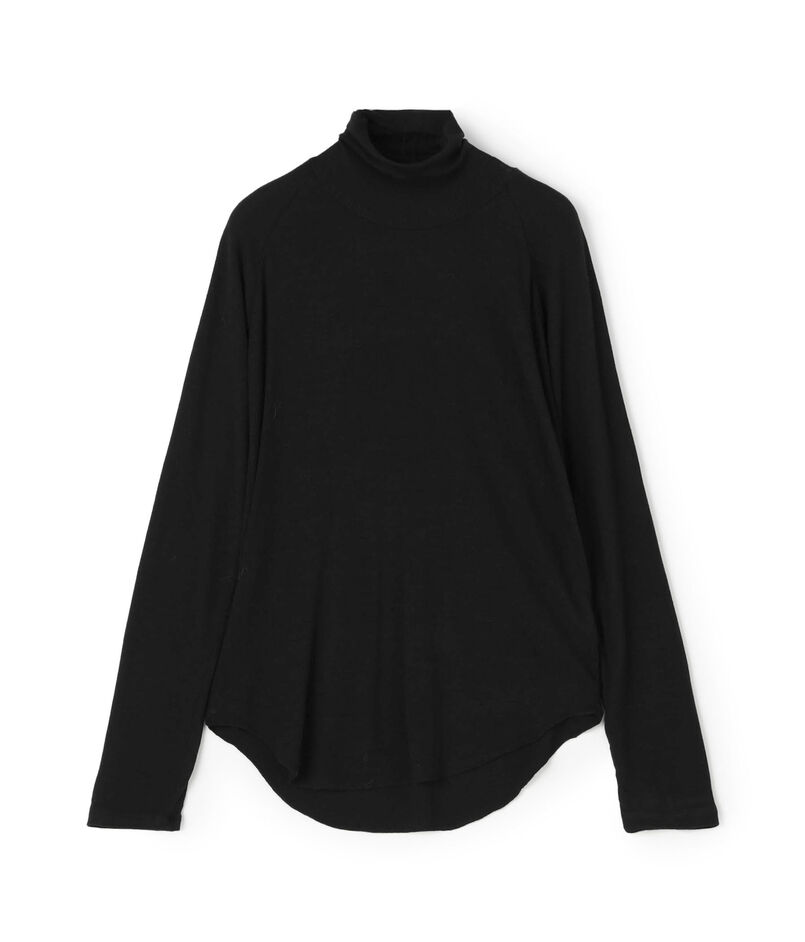 レーヨンカシミヤジャージー ハイネックプルオーバー