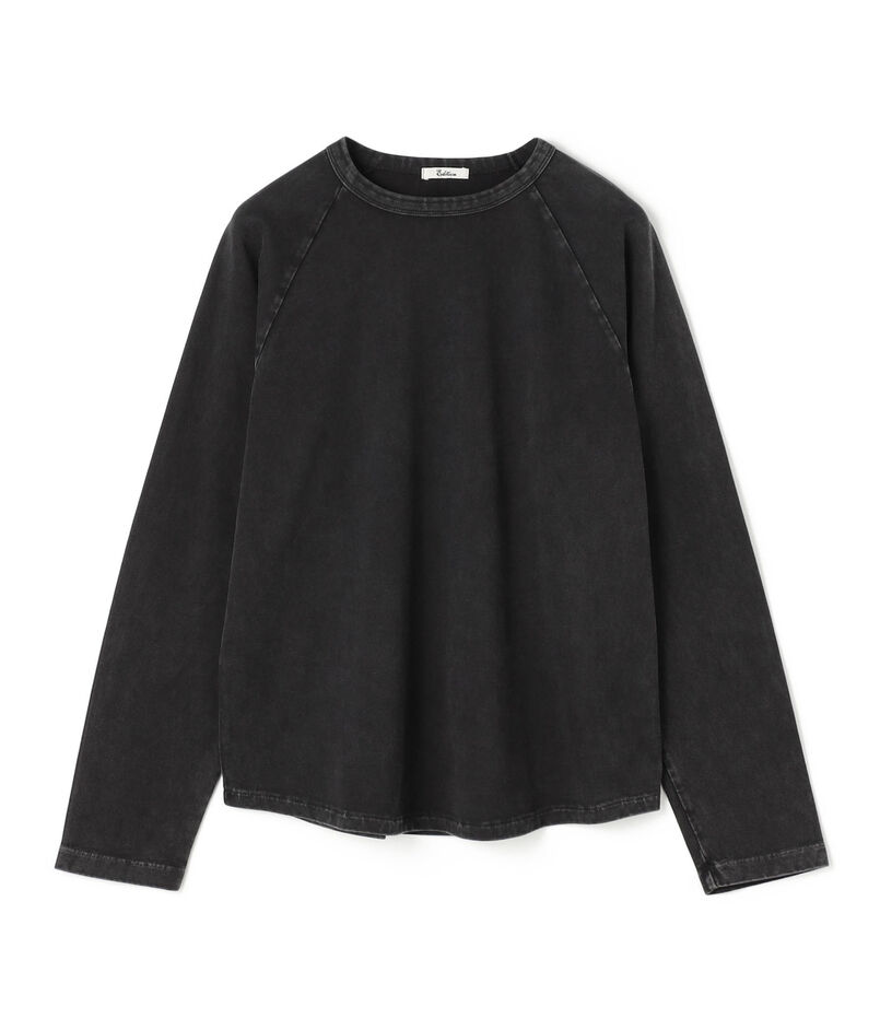 コットンガーメントダイ ロングスリーブプルオーバー