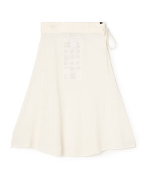 extreme cashmere knit skirt