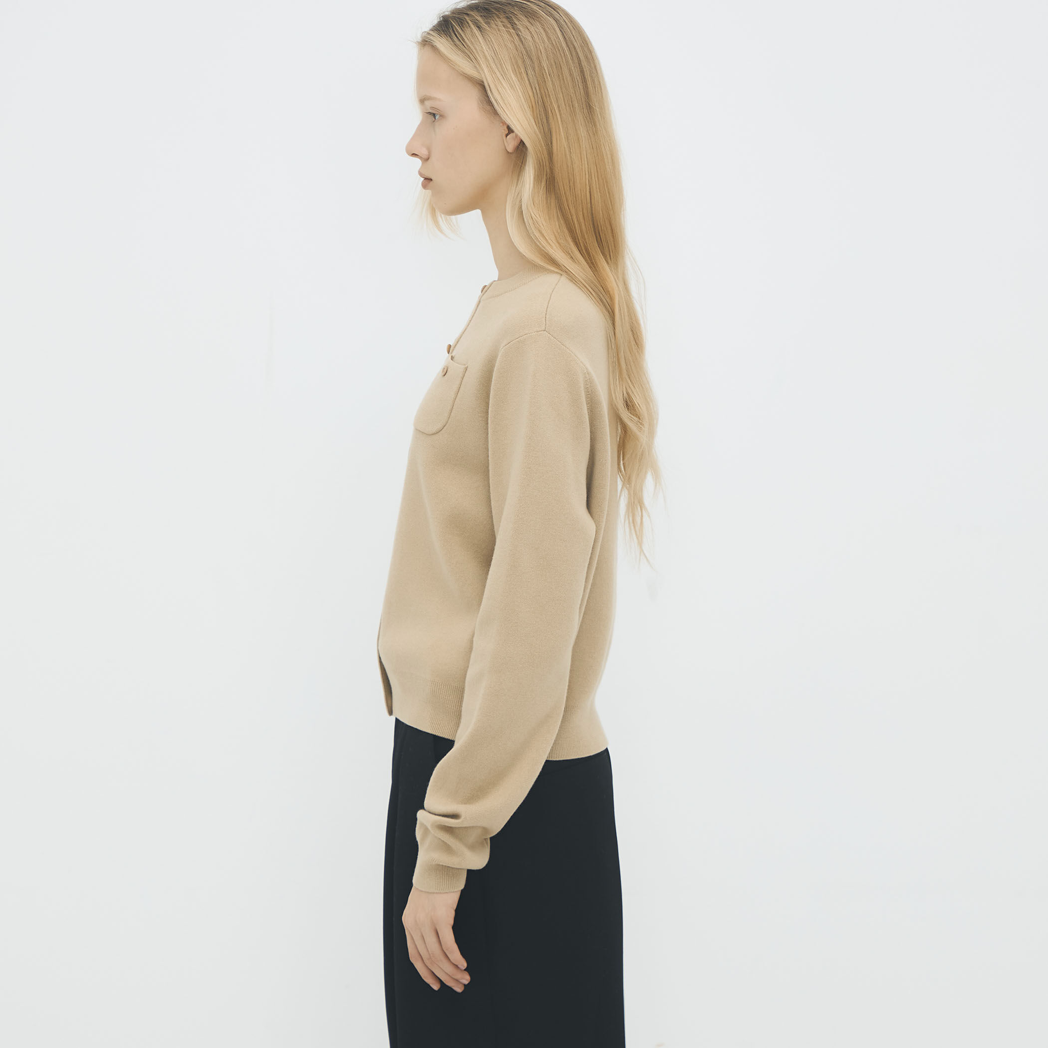 コットンカシミヤ クルーネックカーディガン｜トゥモローランド 公式通販