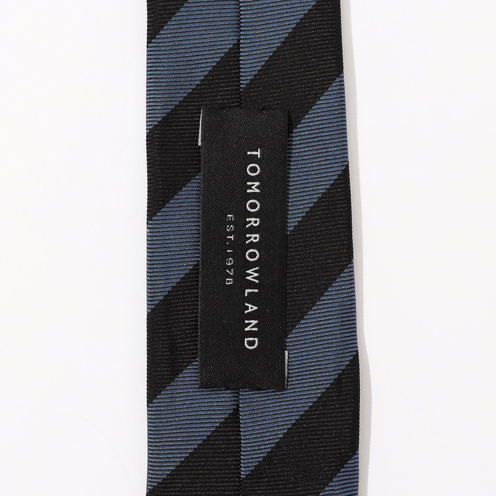 TOMORROWLAND シルク レジメンタルストライプ ナローネクタイ