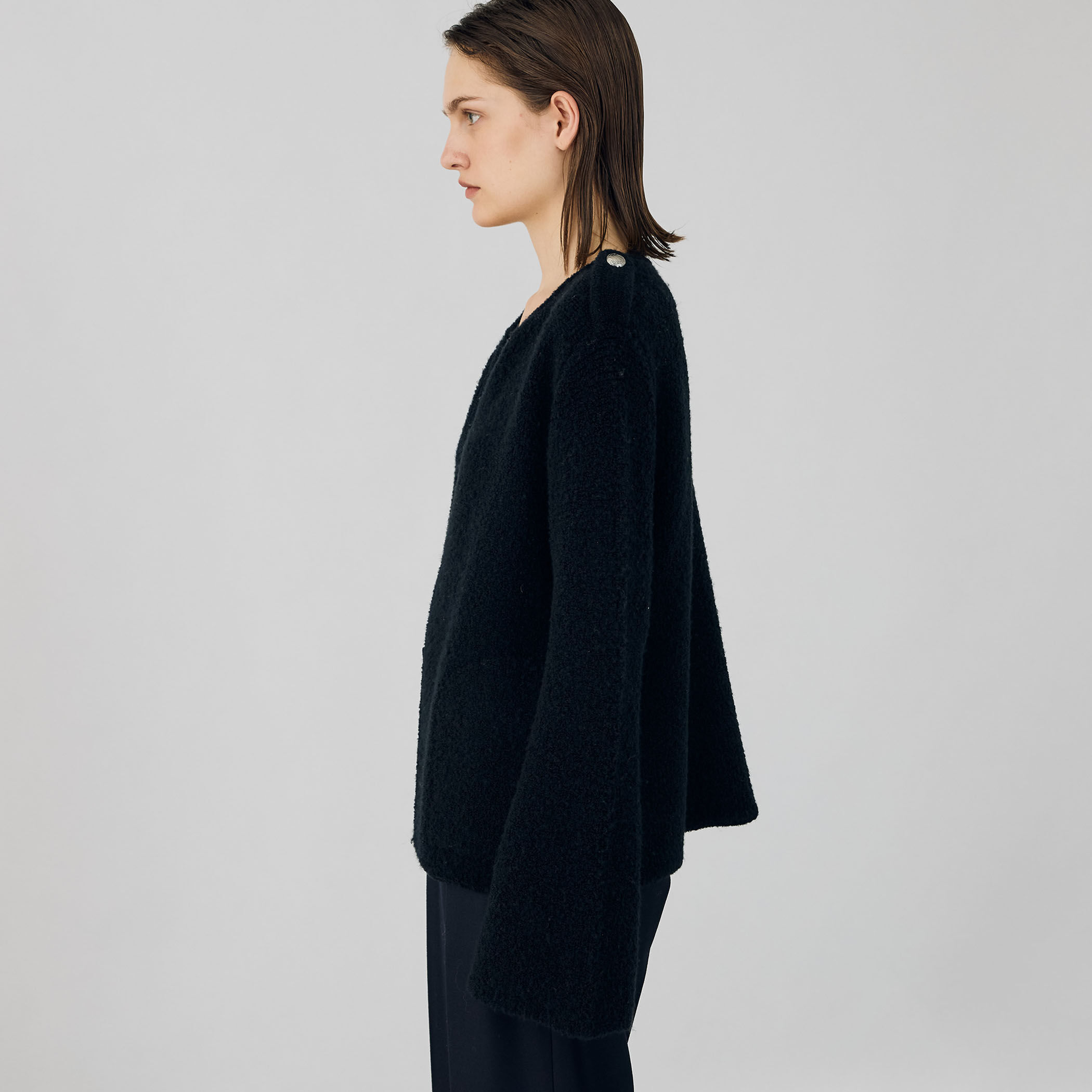 パイルステッチ ノーカラージャケット｜トゥモローランド 公式通販