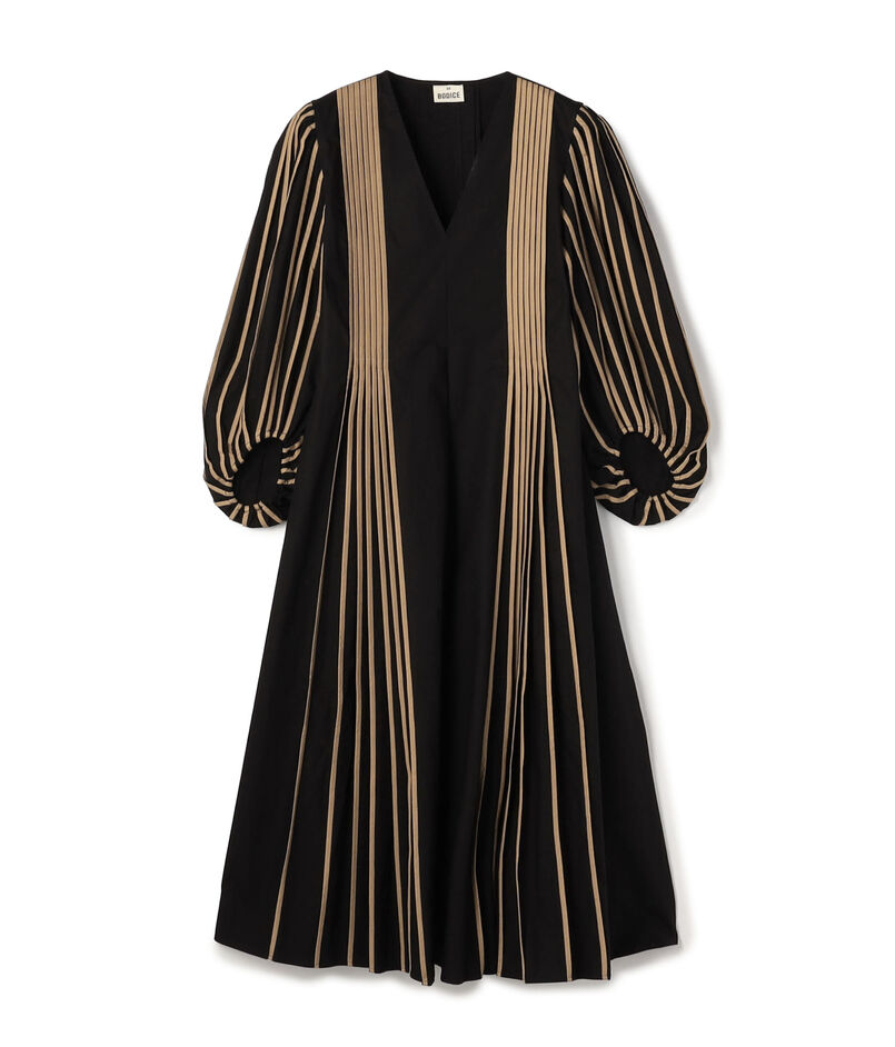 BODICE STUDIO V neck midi Vネックドレス