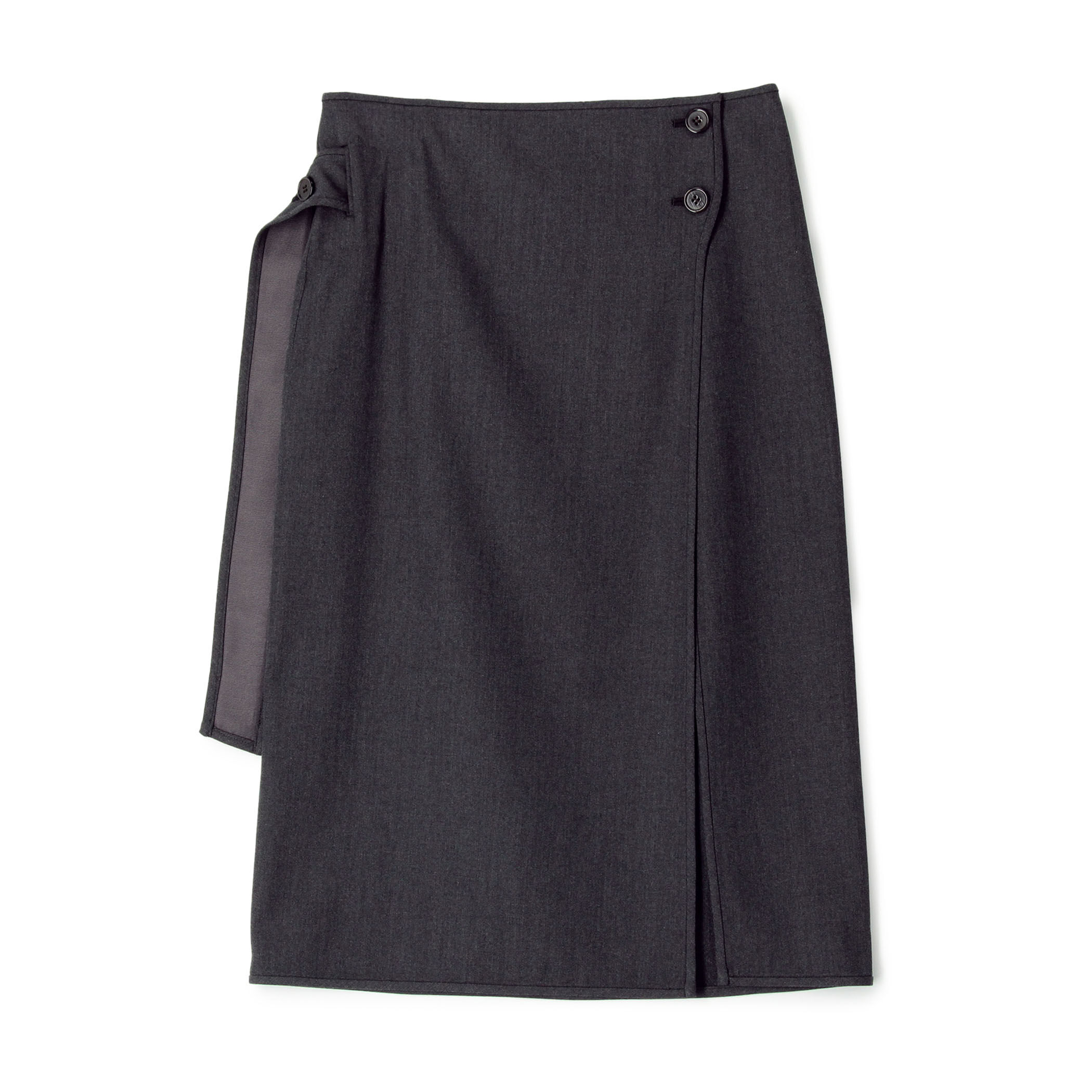 ウールレーヨンツイル オーバースカート｜トゥモローランド 公式通販