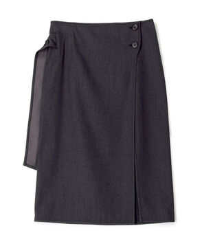ウールレーヨンツイル オーバースカート