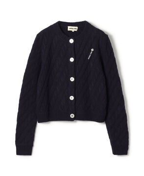 SHUSHU/TONG Cable Knit Cardigan ケーブルニット カーディガン