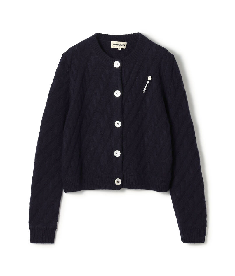 SHUSHU/TONG Cable Knit Cardigan ケーブルニット カーディガン