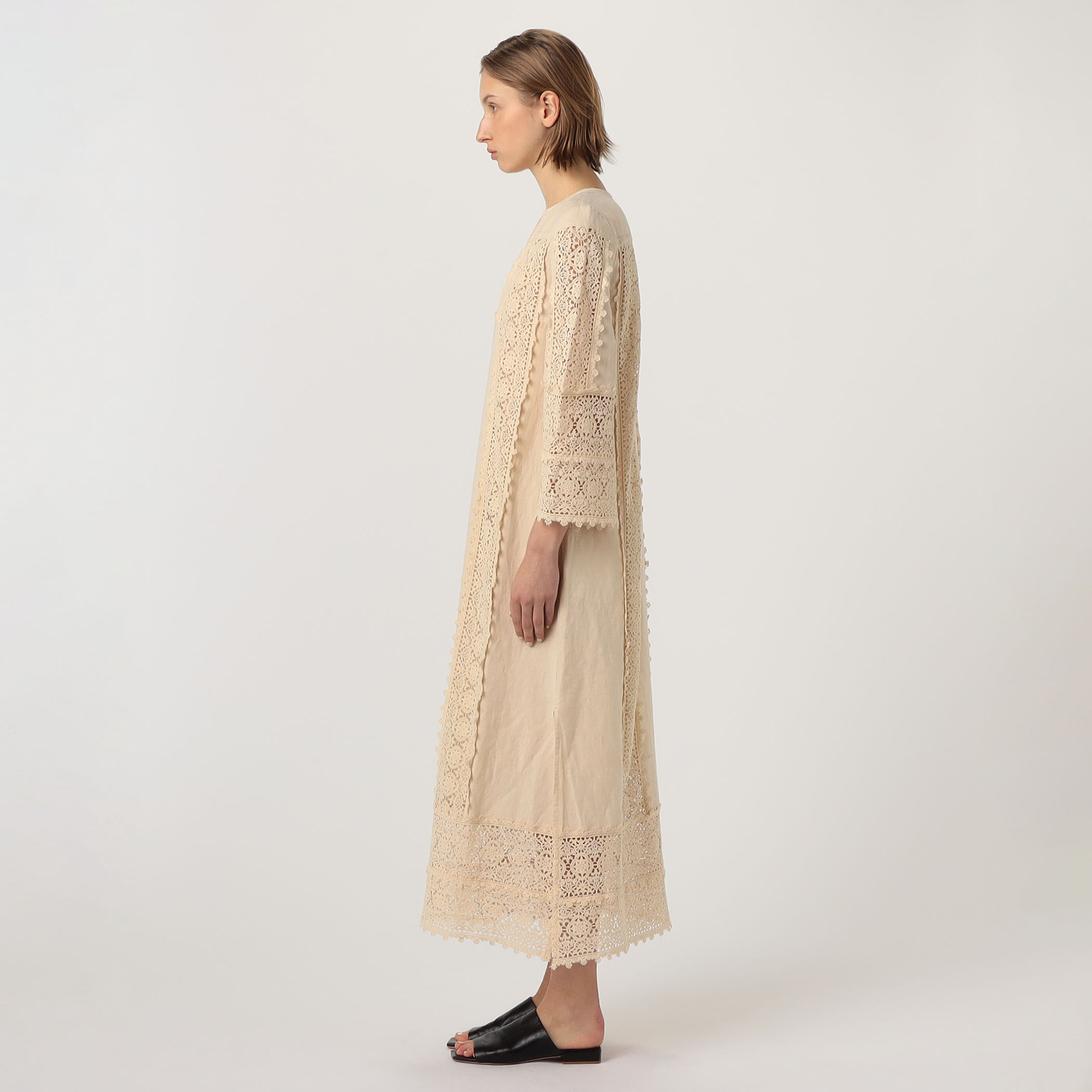 “By Malene Birger” Maisaカフタンミニドレス Petite Embellished Woven Maxi Dress With Cape | Karen Millen
