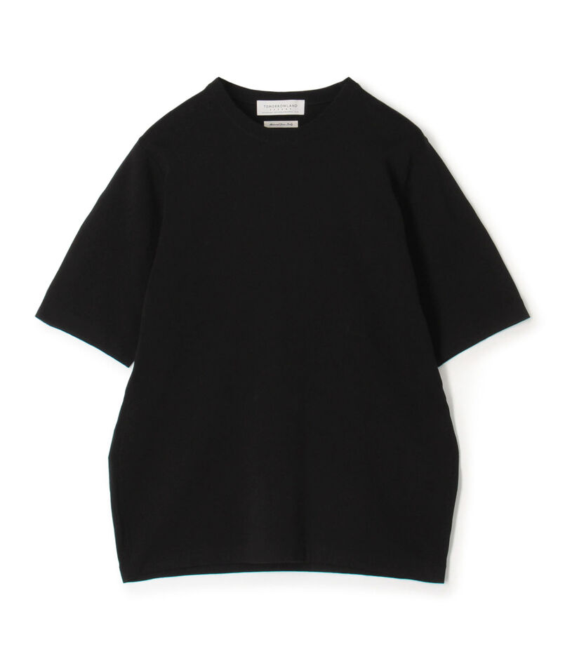 TOMORROWLAND tricot シーアイランドコットン ハーフスリーブクルーネックニット