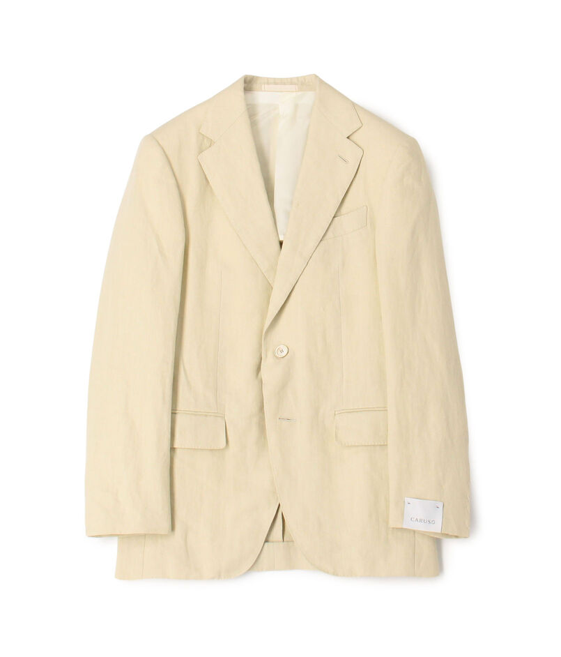 【別注】CARUSO×The CLASIK リネン シングルブレステッド2Bジャケット 【別注】CARUSO×The CLASIK リネン シングルブレステッド2Bジャケット