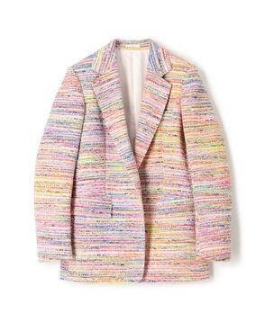 マルチカラーツイード テーラードジャケット