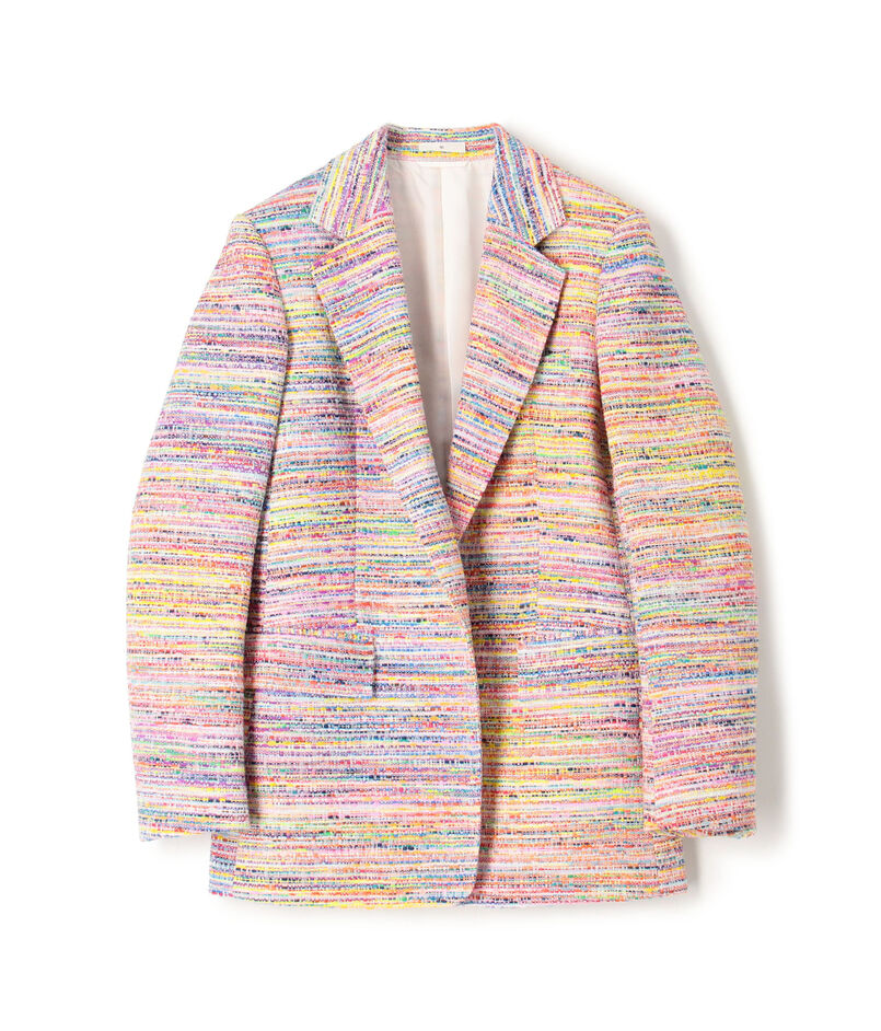 マルチカラーツイード テーラードジャケット