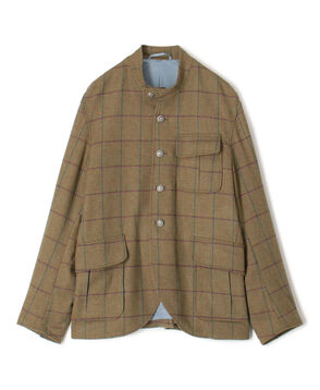 Chato Lufsen STOBAL ウールツイード シングルブレステッド スタンドカラージャケット