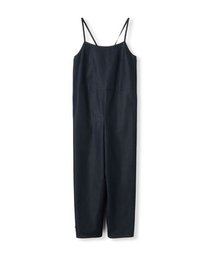 コットンシルクデニム サロペット